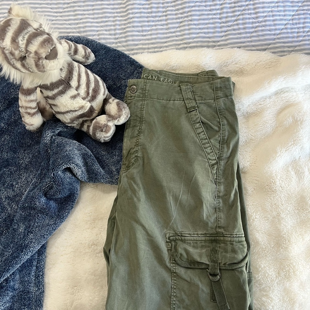 American Eagle Green Cargo Pants